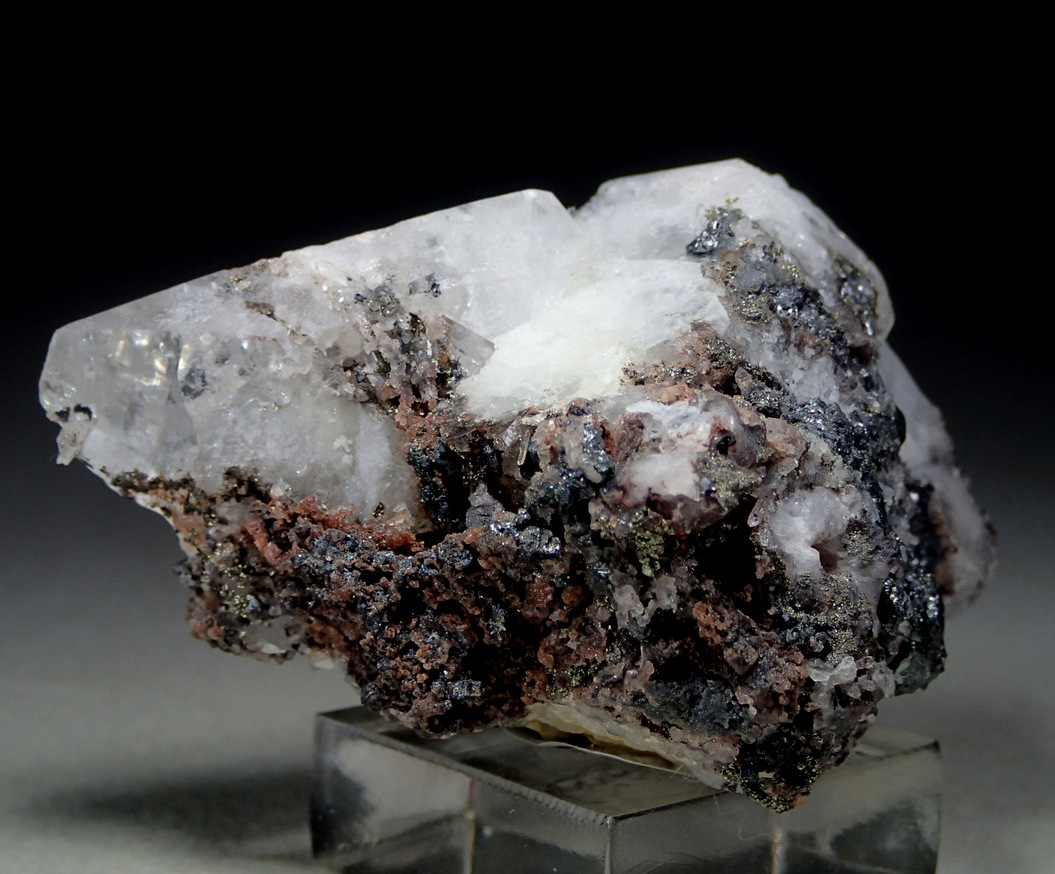 Anglesite With Galena Inclusions