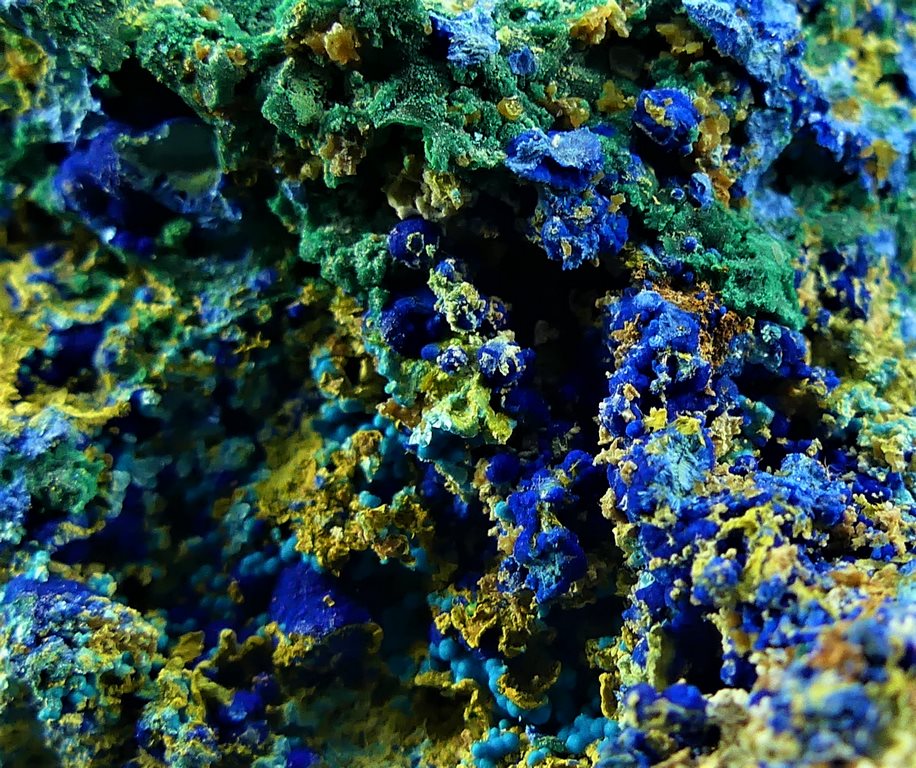 Cyanotrichite & Chalcoalumite