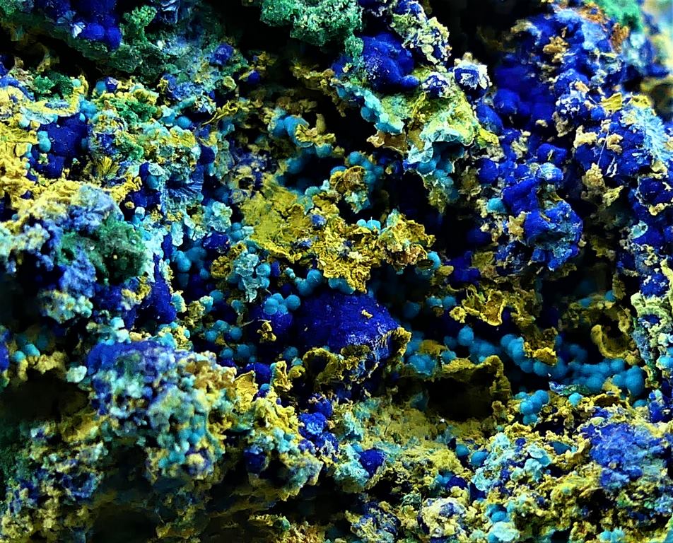 Cyanotrichite & Chalcoalumite