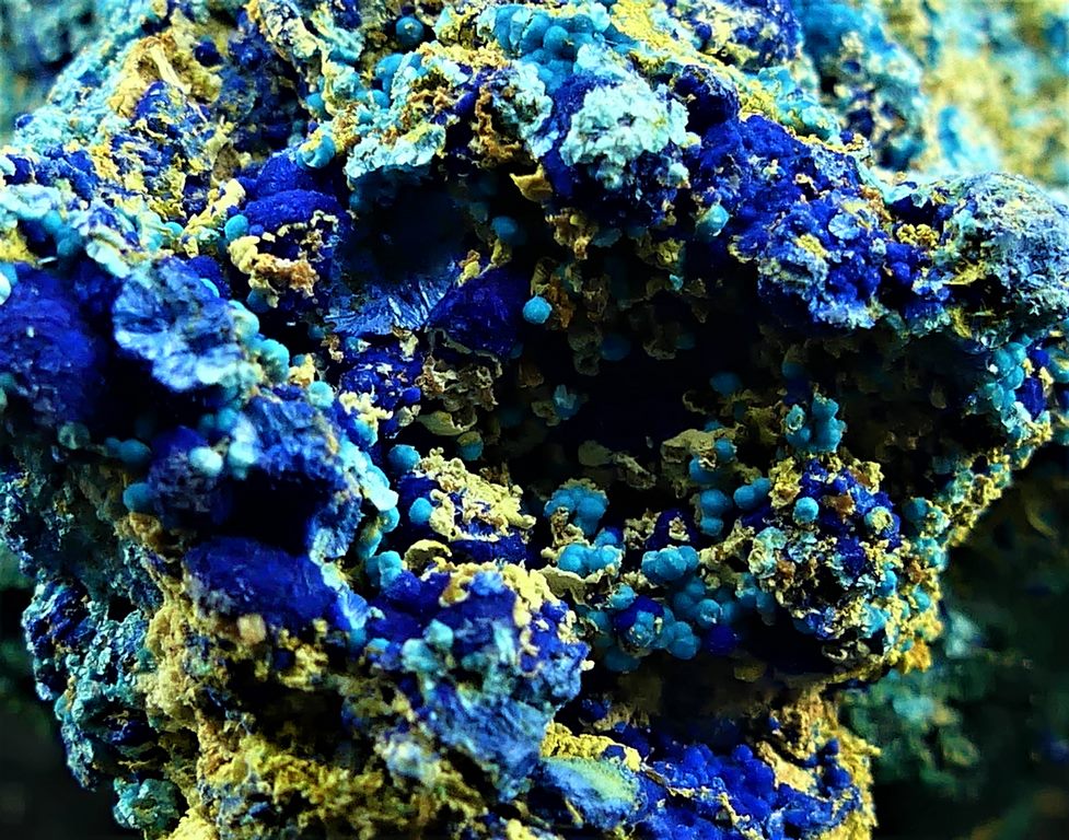 Cyanotrichite & Chalcoalumite