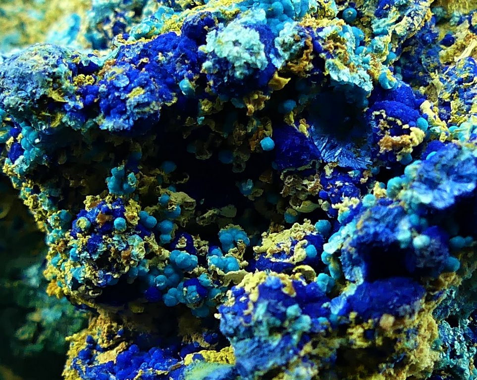 Cyanotrichite & Chalcoalumite