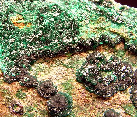 Brochantite & Pseudomalachite