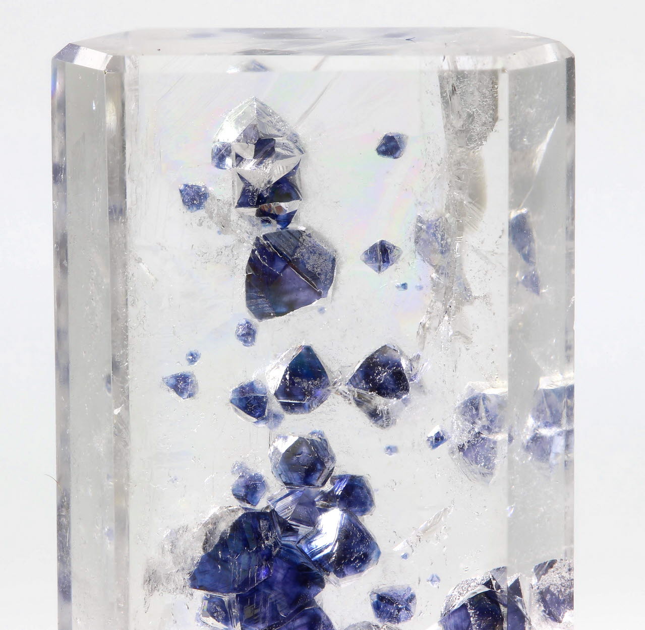 Fluorite & Quartz Facet