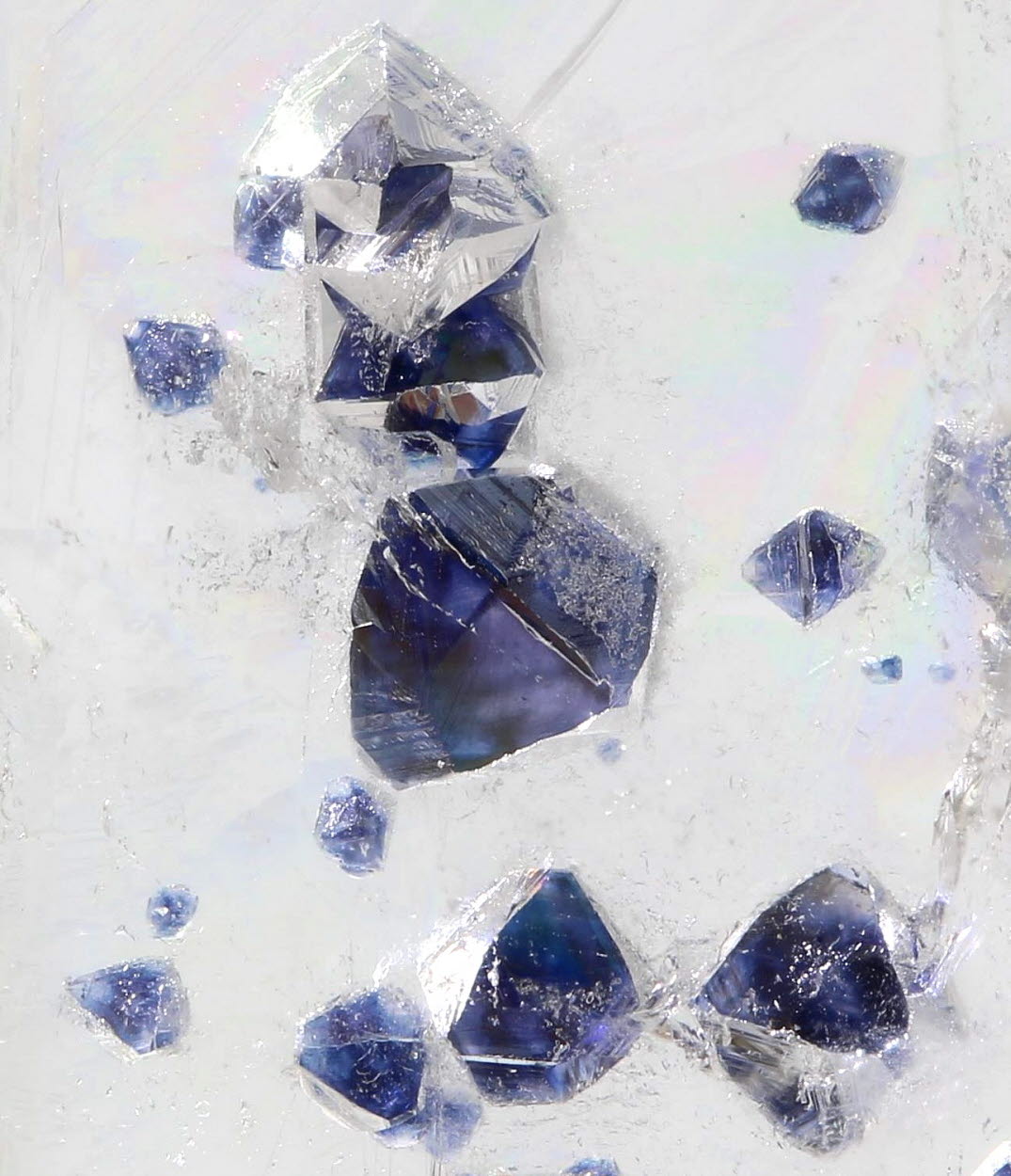 Fluorite & Quartz Facet