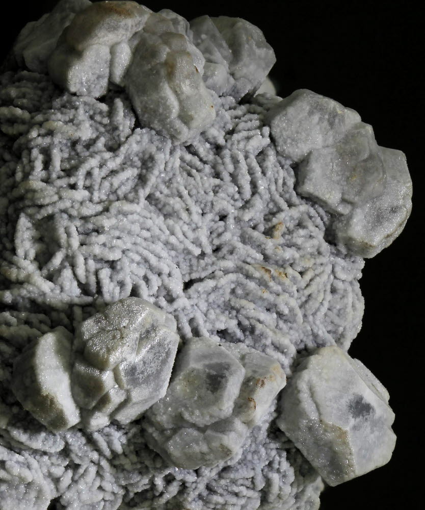 Calcite With Aragonite On Siderite