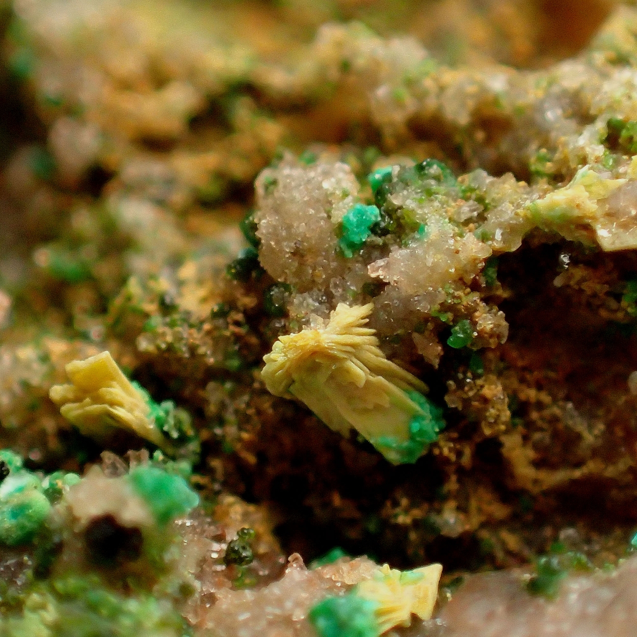 Walpurgite Zeunerite & Mixite