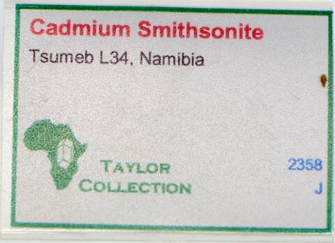 Label Images - only: Cadmian Smithsonite