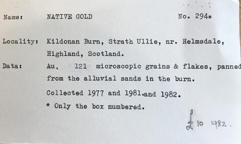 Label Images - only: Native Gold