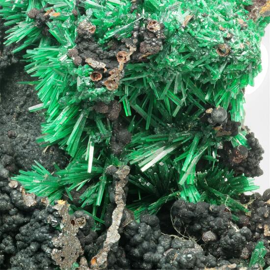 Malachite With Goethite & Limonite