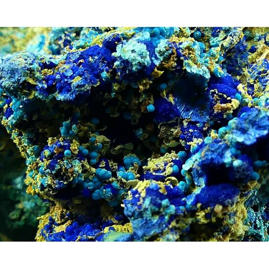 Cyanotrichite & Chalcoalumite