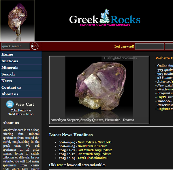 Content image: Greekrocks New Look Website